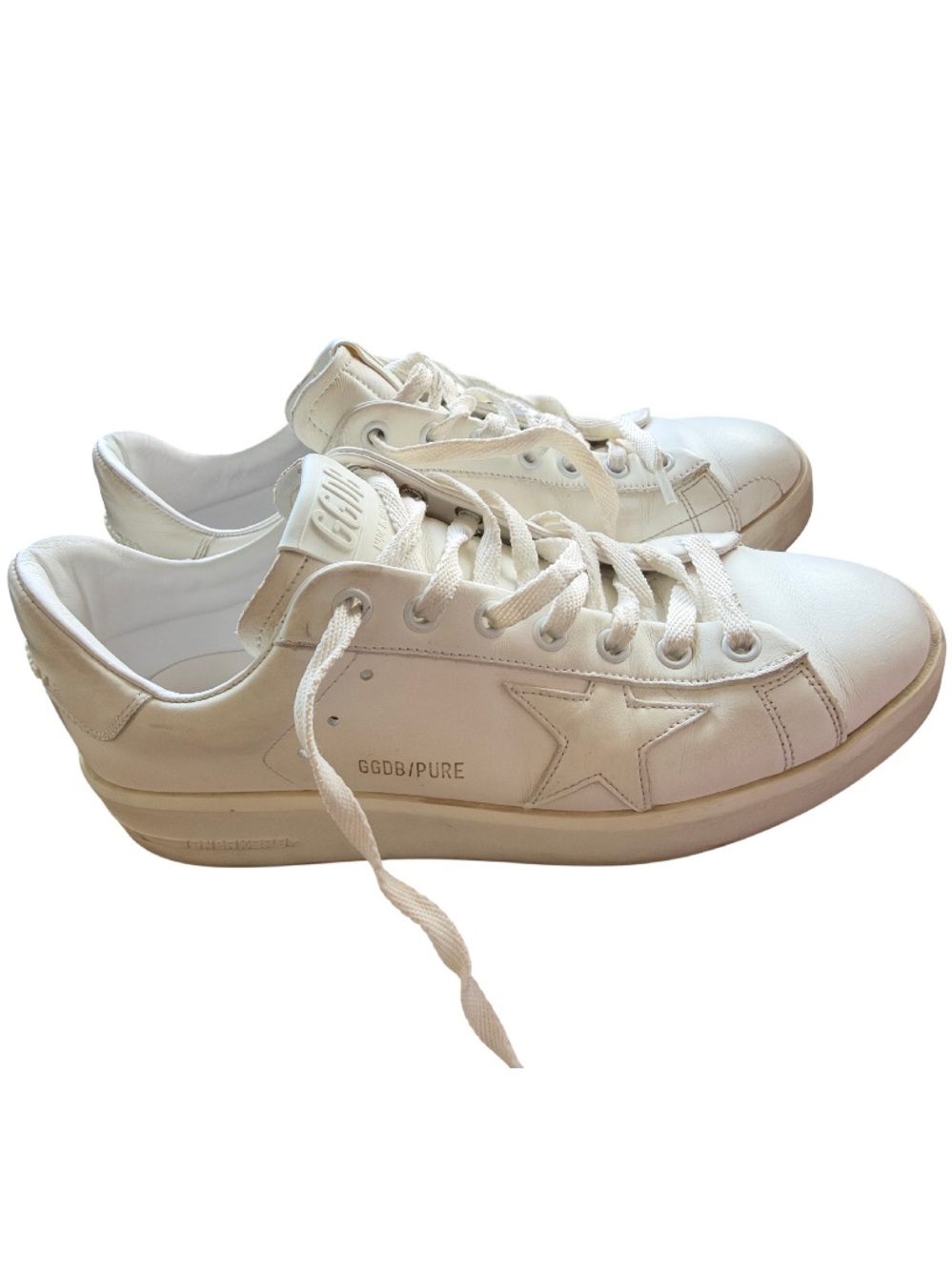 Golden Goose Purestar white Leather Low-Top Sneakers